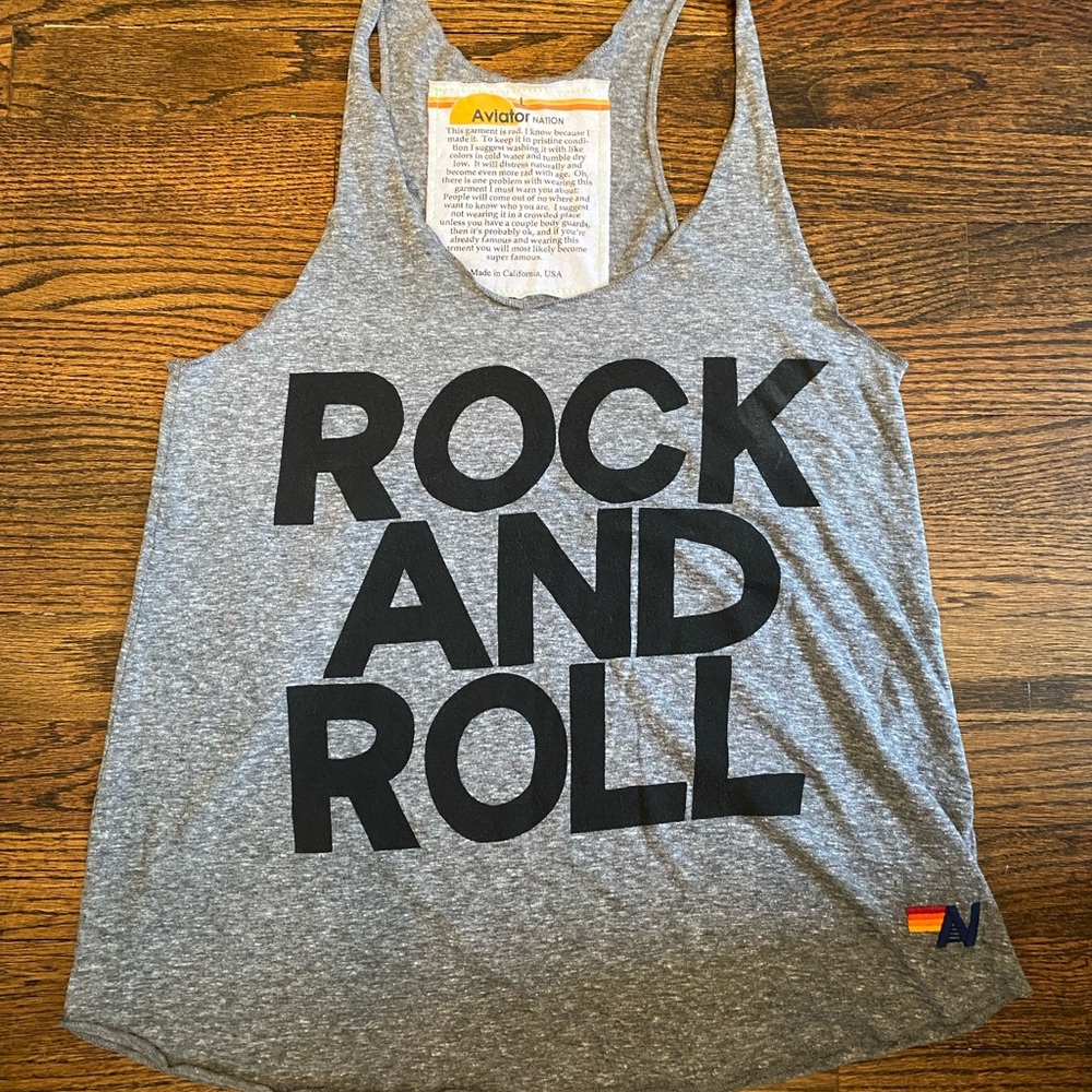Aviator Nation “Rock and Roll' Tank Top